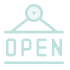 open sign icon