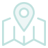 map and map pin icon